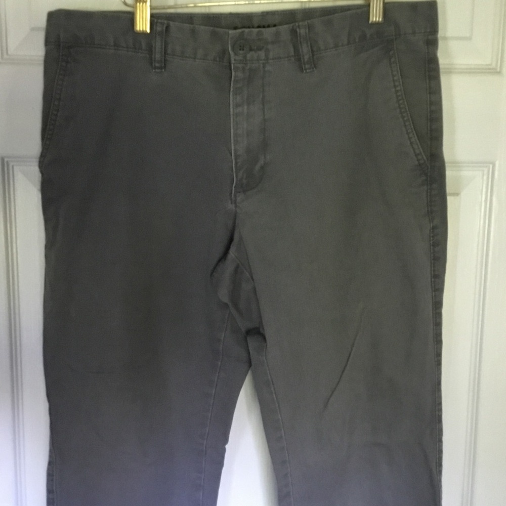 Sonoma Y2K Men's Gray Straight Leg Preppy Chino Pants 34x30